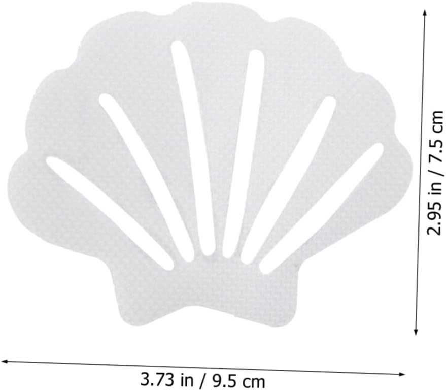 VOSAREA 12Pcs Shell Shape Safety Decals for Bathroom