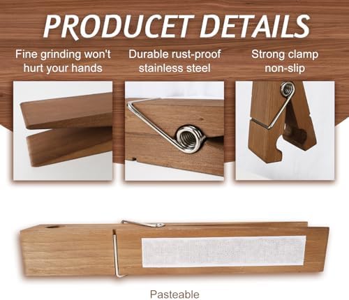 Wooden Towel Hooks for Bathroom and Kitchen