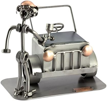 Handmade German Metal Figurine - Auto Body Painter Sculpture