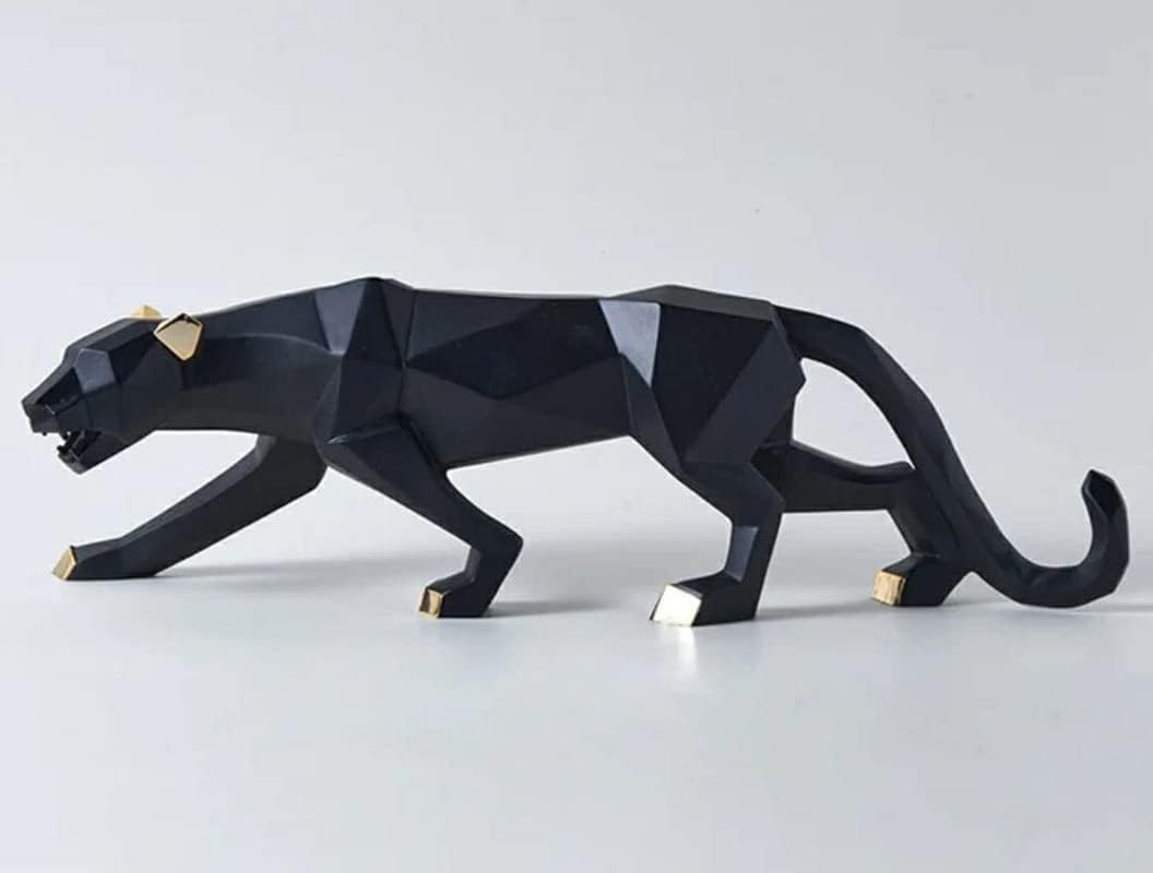 Black Jaguar Showpiece Home Decor Statue