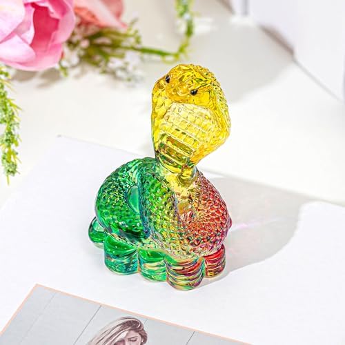 35 Inch Crystal Snake Figurine Collectible Art Decor