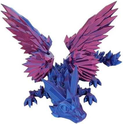 Nudsfuii 3D Printed Articulated Dragon Decor Statue