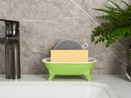 65 Inch Ceramic Soap Dish with 3 Drain Holes