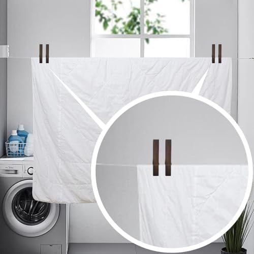 Wooden Towel Hooks for Bathroom Dark Coffee Large Size