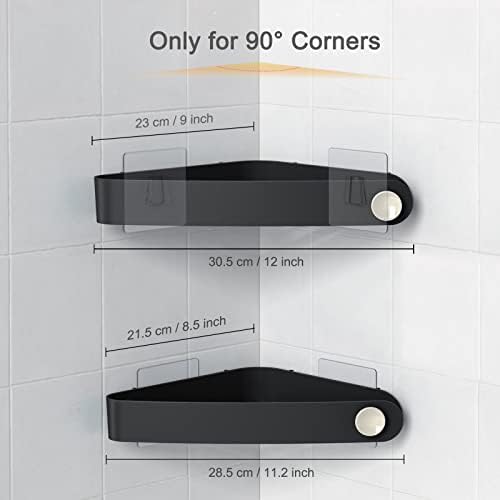 Sotfamily Shower Caddy Corner 2 Pack Black