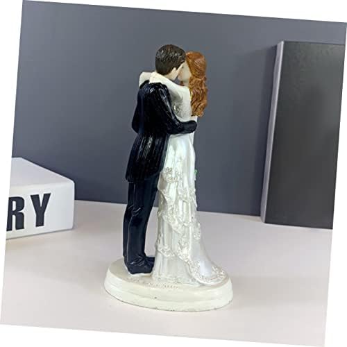 HOOTNEE Wedding Bride Groom Statue Cake Topper Couple Figurine