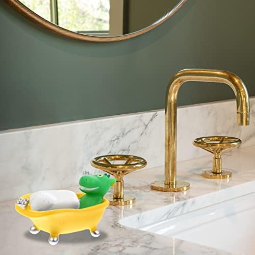 Zerodeko Dinosaur Soap Drain Holder Storage Box