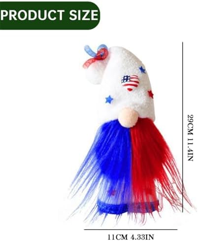 4th of July Decorations Patriotic Gnome Statues Garden Party Supplies