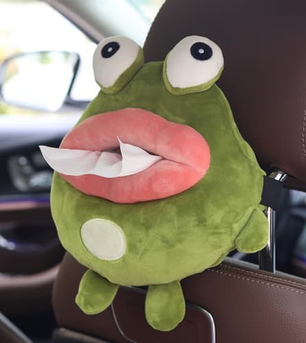 Mellsunny Cartoon Car Plush Tissue Box Green Frog