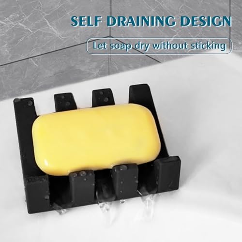 Upgrade Suction Silicone Soap Dishes with Drainage