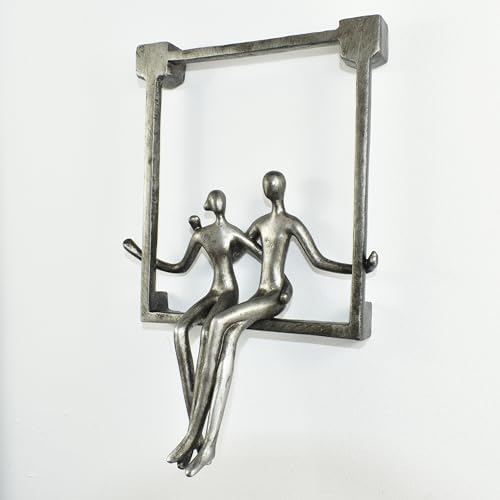 Natural Design Architecture Lifestyle N Swinging Couple Sculpture