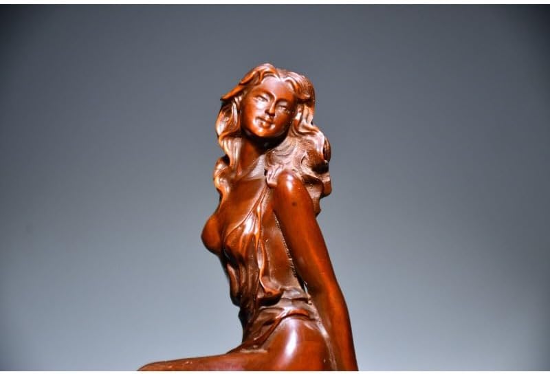 LimpaC Boxwood Meditating Woman Sculpture 1