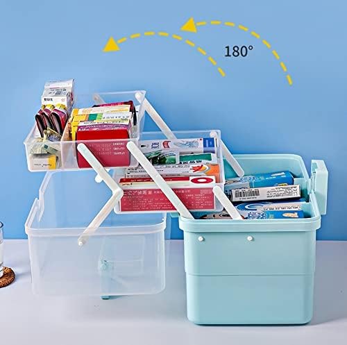Fragolucyou Medicine Cabinet with 3 Tier and 7 Day Pill Organizer