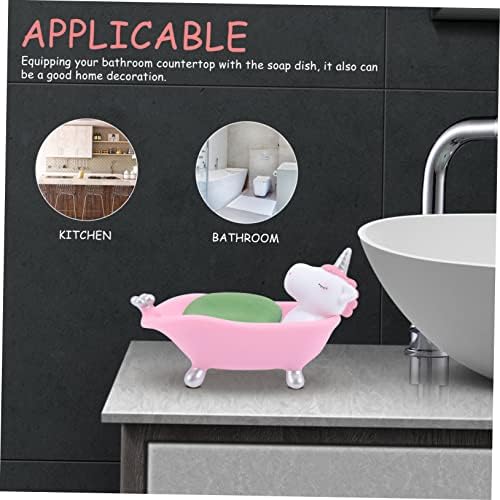 LIFKOME Cartoon Unicorn Soap Dish Holder