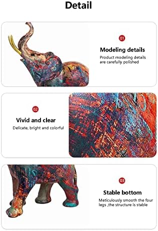 Nudsfuii Simple Elephant Statue Home Decor Accent