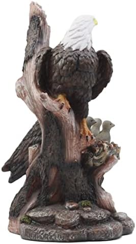 Ebros Gift Wildlife Bald Eagle Family Statue 12 Inch