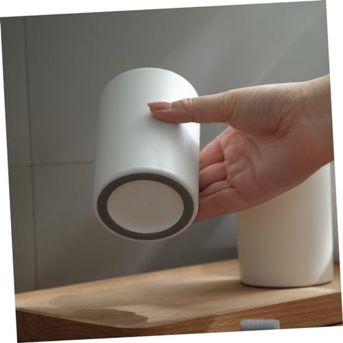 FONDOTIN 2pcs Solid PP White Bathroom Toothbrush Tumbler