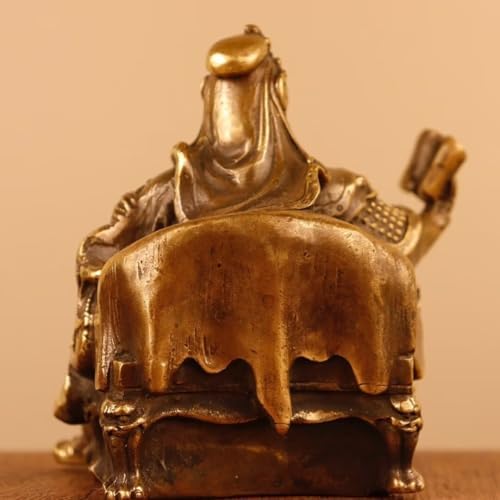 Guan Yu Brass Statue Feng Shui Decor 393551IN
