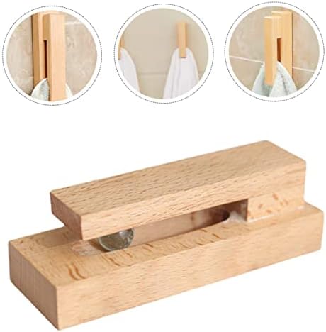 Parliky Solid Wood Bathroom Towel Rack Hook