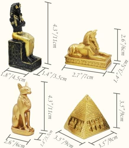 Egyptian Figure Decoration Set of 4