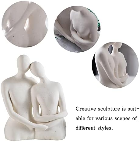 Modern Couple Figurines - Abstract Love Sculpture for Home Decor