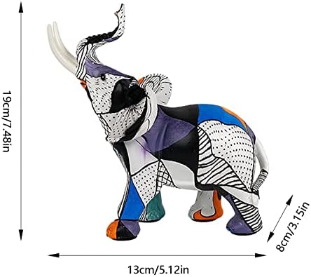 Nudsfuii Simple Elephant Statue Home Decor Accent