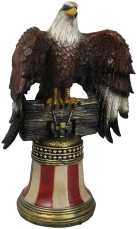 Ebros Independence Day Liberty Bell Eagle Decor Figurine