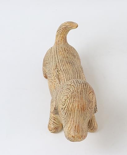 Hymmah Rustic Dog Decor Statue for Living Room