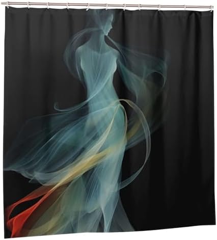 Dancing Girl Shower Curtain Set with 12 Hooks 72x72in