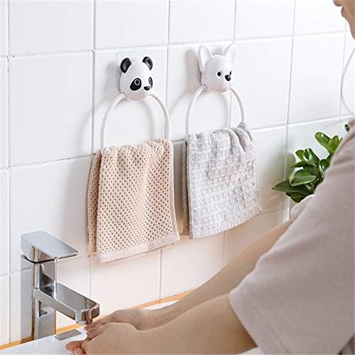 Cartoon Towel Rack with Storage Hook Argento