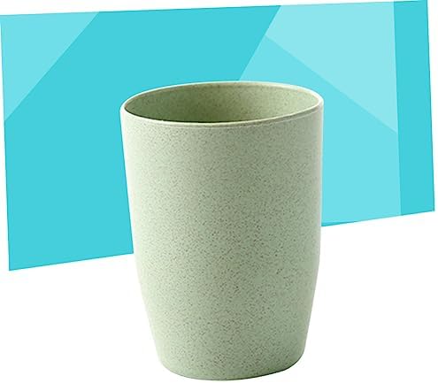 PRETYZOOM Lightweight Wheat Stem Rinsing Mug for Bath Use