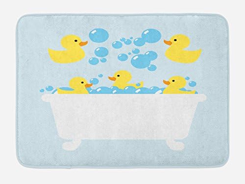 Lunarable Duckies Bath Mat - Plush Non Slip 302 x 20 1