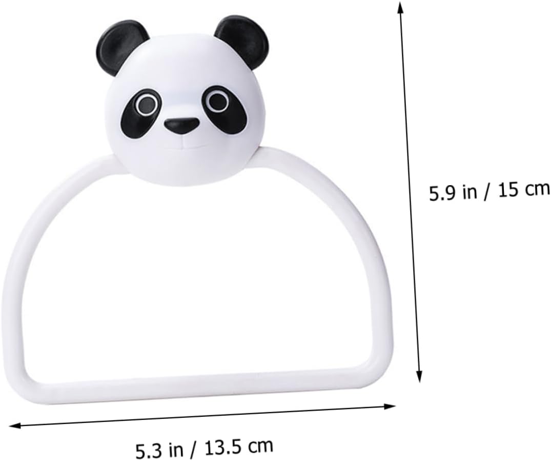 3pcs Gold Cartoon Bathroom Towel Holder No-Drill Wall Mount