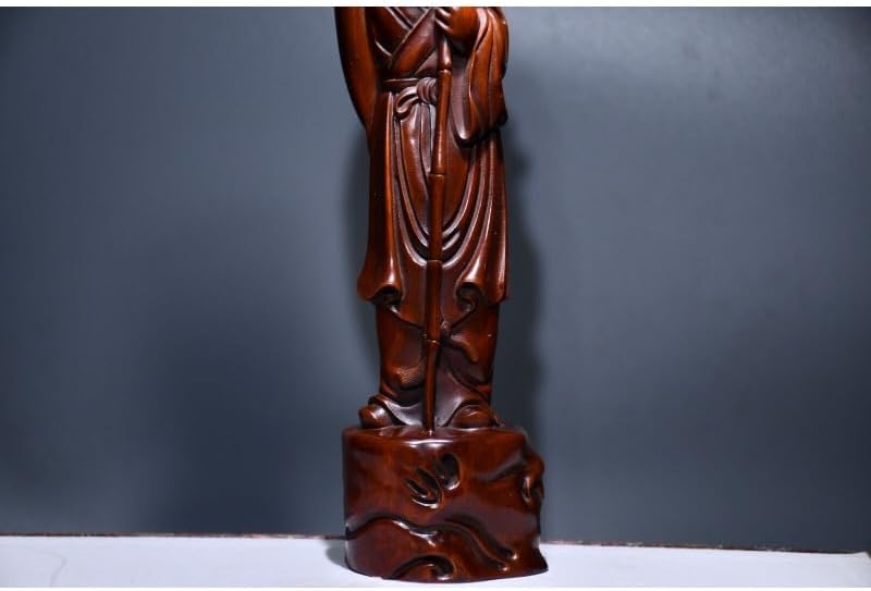 LimpaC Boxwood Doctor Li Shizhen Meditating Statue