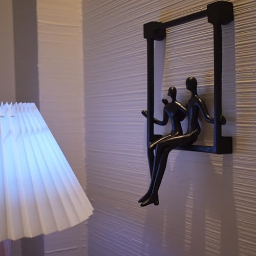 Natural Design Architecture Lifestyle N Swinging Couple Sculpture
