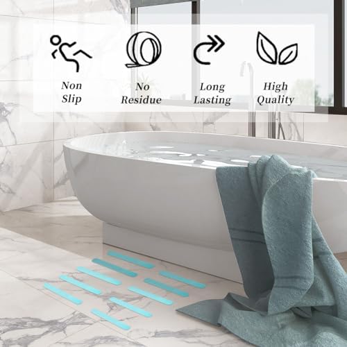 48PCS Bathtub Non-Slip Stickers Set with Scraper