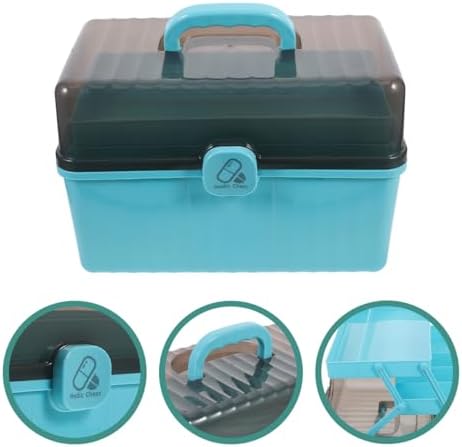 Tofficu 3-Layer Medicine Cabinet Organizer Storage Box