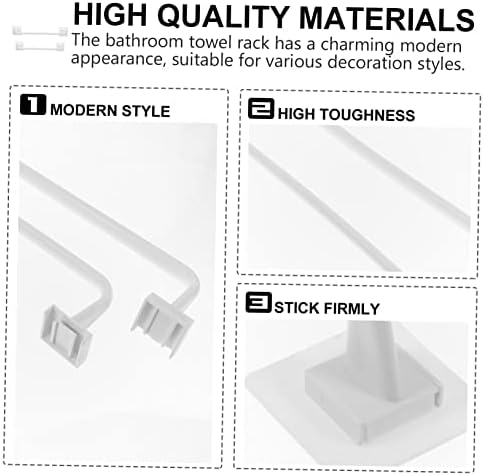 ASAKKURA 2Pcs Adhesive Towel Rack for Bathroom