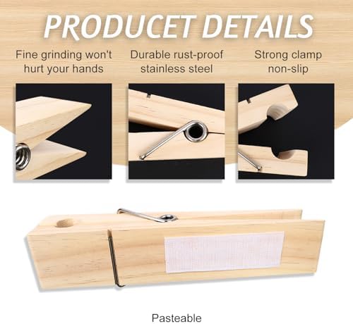 Wood Towel Hooks for Bathroom Farmhouse Decor