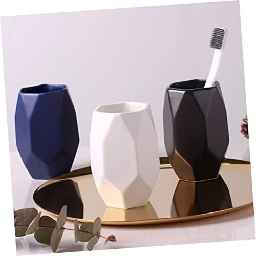 PRETYZOOM Ceramic Toothbrush Cup Holder for Home Travel