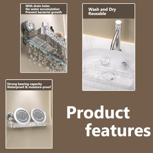 AYWSTC Suction Cup Shower Caddy Organizer