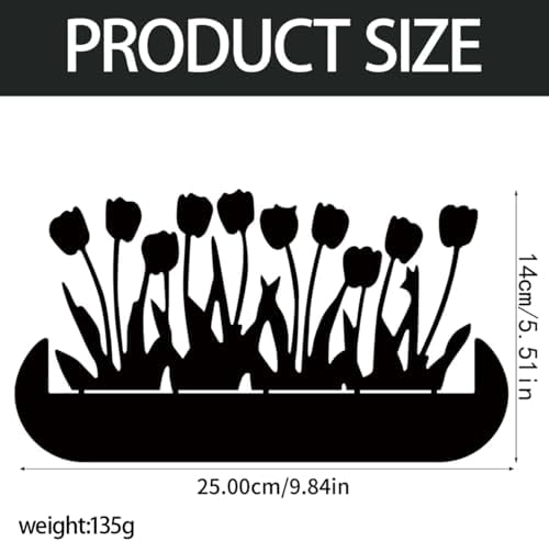 Miniature Metal Flower Statue for Home Decor
