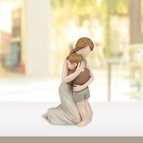 Mother and Son Figurines Statues Ivory
