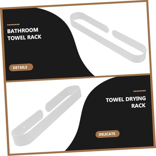 KITANDOVE Hand Towel Holder Aluminum No-Drill Bathroom Rack