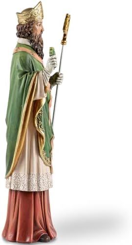 14 H Saint Patrick Religious Statue Resin Decor