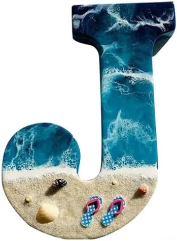 Resin Beach Pattern Figurine Home Decor Sculpture