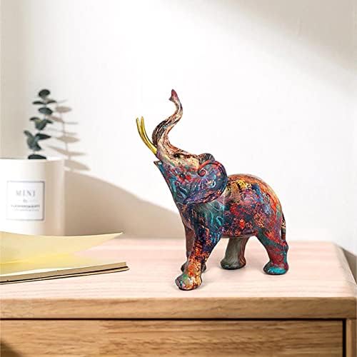 Nudsfuii Simple Elephant Statue Home Decor Accent