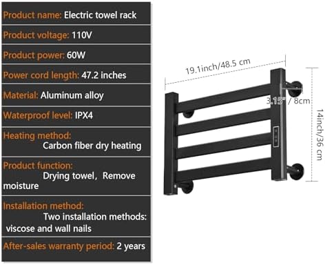Verida Towel Warmer Rack with Timer and Temperature Control