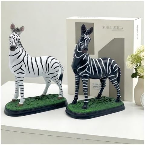 White Zebra Sculpture Collectible Decor Figurine