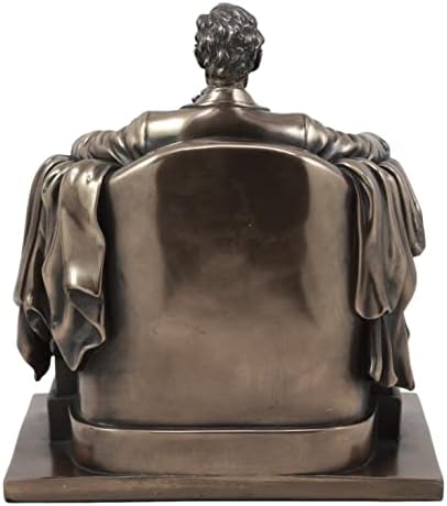 Ebros Gift Faux Bronze Lincoln Figurine 8 H